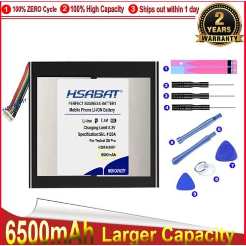 HSABAT 0 Cycle 6500mAh QT31150165P H28154165P 9 lines Battery for Teclast X5pro X5 pro Tablet PC Replacement Accumulator