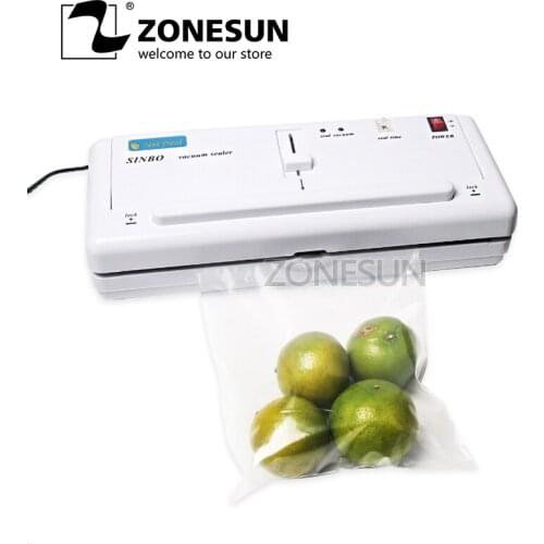 DZ-280 Electric Vacuum Heat Sealing Machine Household Food Packing Sealers Kitchen Appliances Food Saver Preserver +10 bags