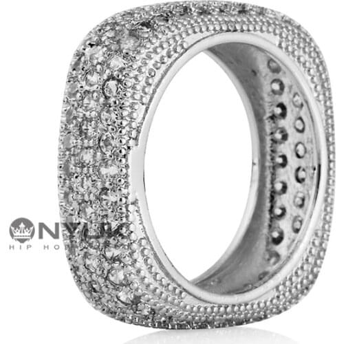 European Wedding jewelry Square ring Simple RING Female Crystal from Austrian Simple Temperament Wild fashion jewelry