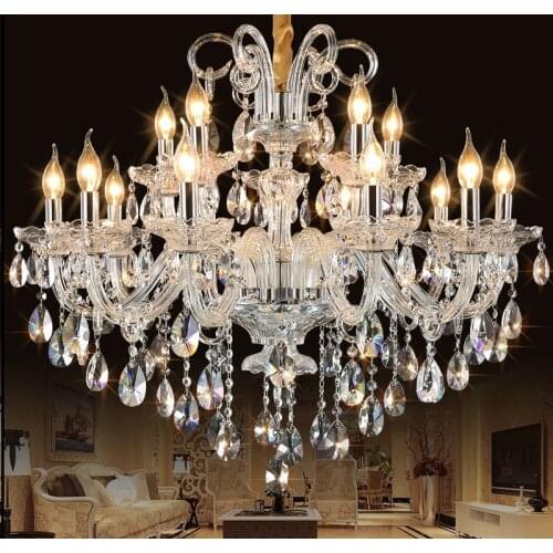 Nordic Crystal Chandelier Lights Lamp Living Room Chandeliers Lighting Dining Room Pendant Hanging Ceiling Fixtures Modern LED