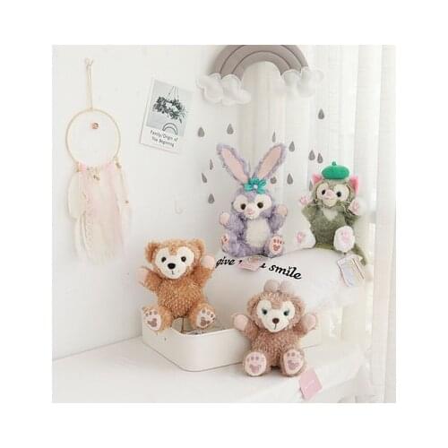 Disney Duffy StellaLou Gelatoni Anime Hand Puppet Toys Plush Puppets Kids Children Finger Story Early Teaching Toy New Gifts