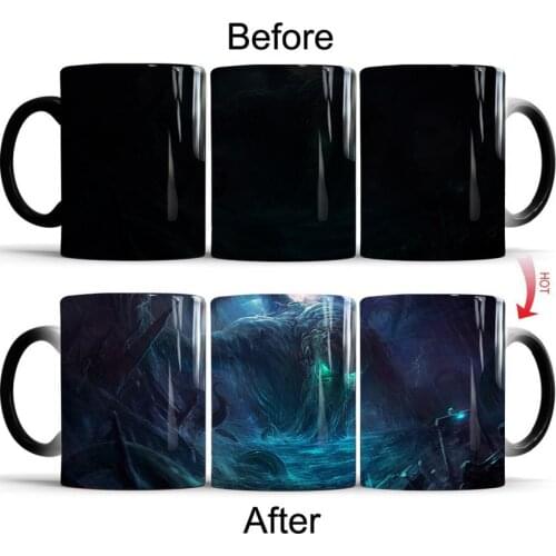 Cthulhu Coffee Mug 11oz Ceramic Color Changing Mug Heat Sensitive Office Coffee Mug Drop Shipping