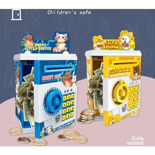 Money Box With Password Piggy Bank Electronic ATM Savings Box For Coins Cash Safe Large Coin Bank Password Lock For Children