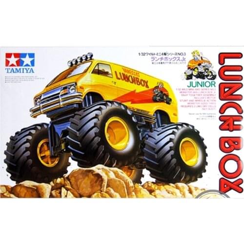 1Set TAMIYA Lunch Box Junior 17003 Truck Wheeler Monster Truck 1/32 Scale Tamiya Mini 4WD Car Models