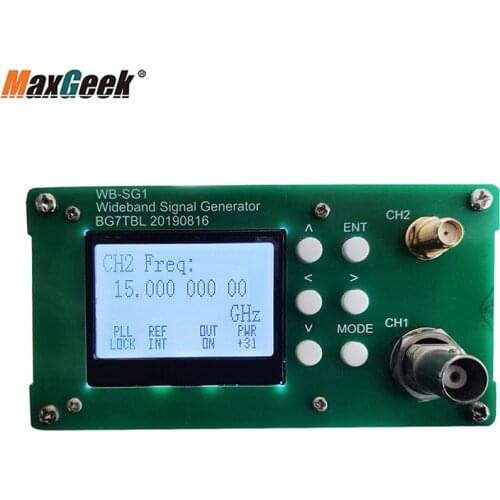Maxgeek WB-SG1 Signal Generator 1Hz-6.4G/9.5G RF Signal Source Adjustable Power 10MHz Reference Frequency
