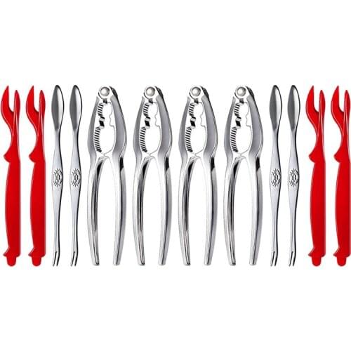 12 Piece Seafood Tool Set,Crab Leg Cracker and Forks Nut Cracker Set Shellfish Sheller