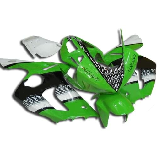 Injection mold Fairing kit for KAWASAKI Ninja ZX6R 03 04 ZX6R 636 2003 2004 green black ABS Fairings set +7 gifts SQ74