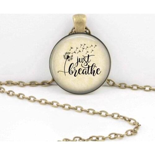 2021 Wholesale Cross-border New European and American Hot Sale Necklace Time Gem Dandelion Pendant Necklace