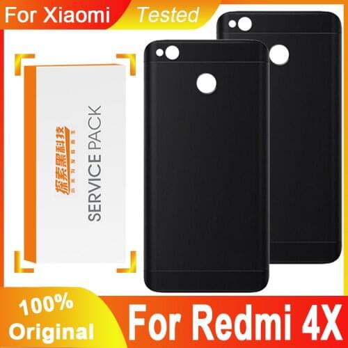 Original Back Housing Replacement for Xiaomi Redmi 4X Back Cover Battery with adhesive Sticker for Redmi 4X Rear cover
