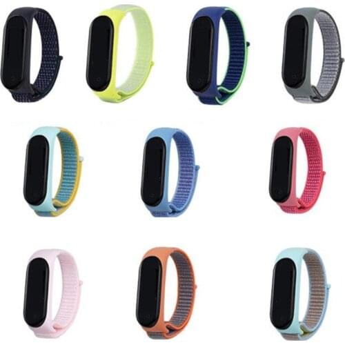 Nylon Strap for Xiaomi Mi band 6 4 3 5 Bracelet Wristband Sports Breathable Bracelet For Miband 6 5 4 3 Replacement Strap