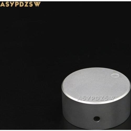 1 PCS Solid aluminum Sandblasting silver 48*22 Power amplifier volume knob Potentiometer knob