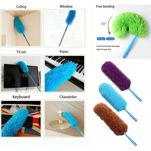 Duster Brush Microfiber Dusting Brush Extend Stretch Feather Home Dust Cleaner Car Furniture Household Cleaning Brush Accessory