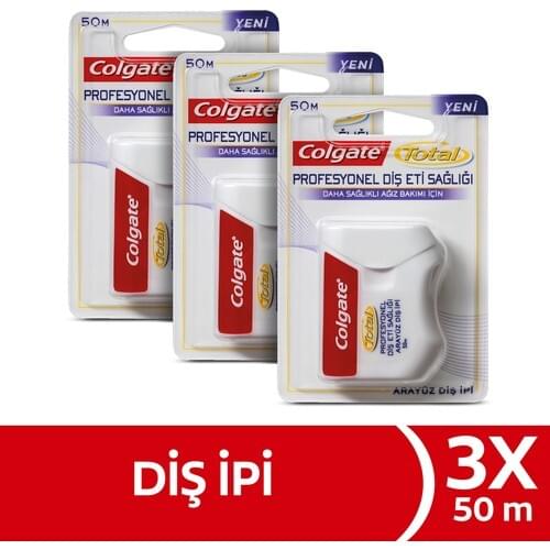 Colgate Total Professional Gum Health Interface Teeth Rope 3x50 m