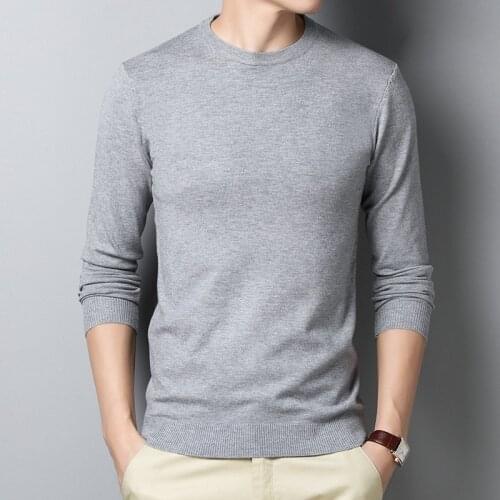 Autumn Winter warm sweater man Solid color Slim pullover men O-neck V-neck thin sweater mens sweater brand knitted sweater men