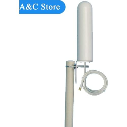 5pcs/lot 806-2700MHz Omni Antenna for GSM CDMA PCS 3G WLAN 4G-LTE system Cell Phone Signal Booster Repeater with 3 mters cables