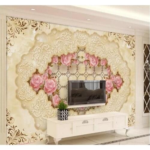 High quality 3D photo wall mural Art Wall living room textile wallpaper Home improvement flower arch bridge porch paper wall