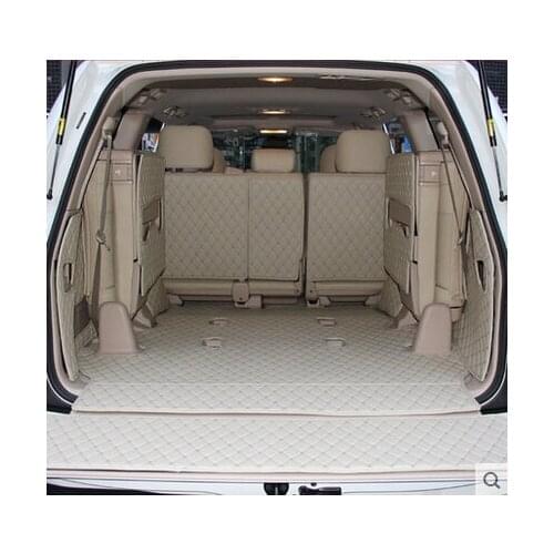 High quality Special trunk mats for Toyota Land Cruiser 100 7seats 2007-1998 waterproof boot carpets liner for LC100 2002