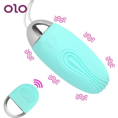 OLO 10 Frequency Jump Egg Vibrator Clitoris Stimulate USB Charging G-spot Vibrators Sex Toys For Women Wireless Remote Control