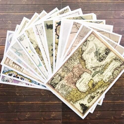 16pcs/pack Scrapbooking Stickers travel Vintage Diy Diary Album Stick Label Planner Decorative hand book Sticker