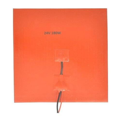 24V 200mm square silicone rubber flexible heater pad