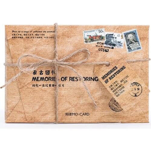 30 pcs/set Vintage Memories of Restoring Postcard Retro Europe Style Carte Postale Paper Greeting Cards Gift Stationery Supplies