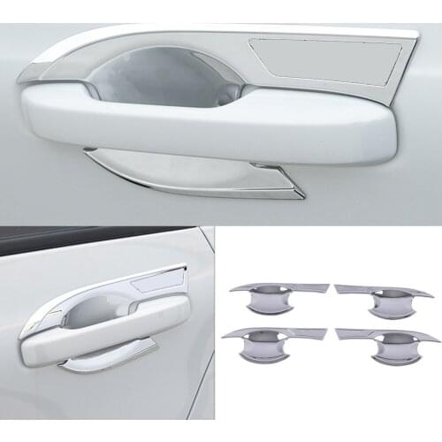 Car Accessories for Honda Fit Jazz GR 2020 2021 ABS Chrome Door Handle Bowls Cover Molding Trim 4pcs