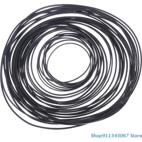 60Pcs 40-100mm Mix Cassette Tape Machine Square Belt Universal Repair Belt Square Cross-Section1.5mm