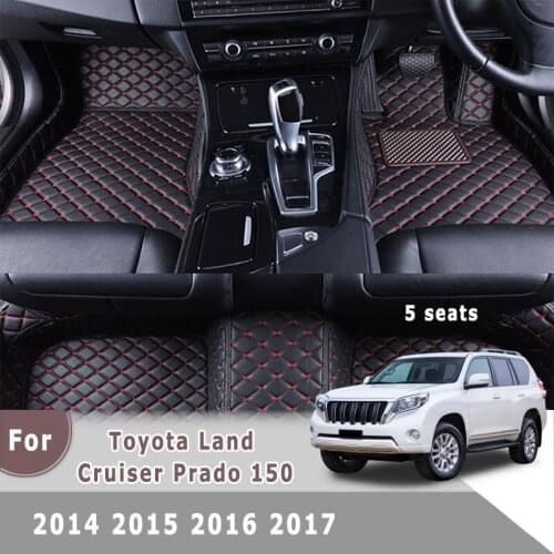 Right wheel Car Interior Accessories Auto Parts Carpets RHD Car Floor Mat For Toyota Land Cruiser Prado 150 2017 2016 2015 2014