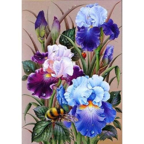 5D Diamond Embroidery Flower Picture By Rhinestones Diamond Painting Floral Full Square Drill Diamond Mosaic Home Decoration
