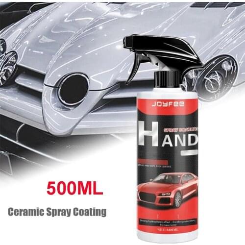 Car Ceramic Spray Coating Polishing Spray Sealant Top Coat Quick Nano-Coating 500ML Coat Ceramic Waterless Wash Shine Protect