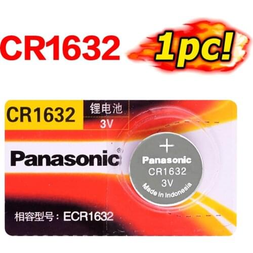 Panasonic CR1632 button cell coin battery 3v watch remote control car keys Watch DL1632 ECR1632 GPCE1632 lithium battery