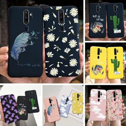 Flower Feather Printed Case For OPPO A5S AX5S A12 A7N AX7 A7 2018 Phone Case Back Cover Silicone Coque For OppoA5s A 5s Fundas