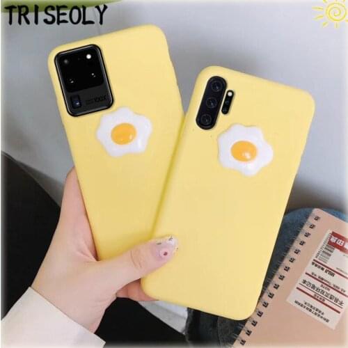 3D Egg Silicone Phone Case For Samsung Galaxy A51 A71 A81 A91 A01 A11 A41 A21 Note 10 Lite S20 Ultra S10 Plus 5G TPU Back Cover