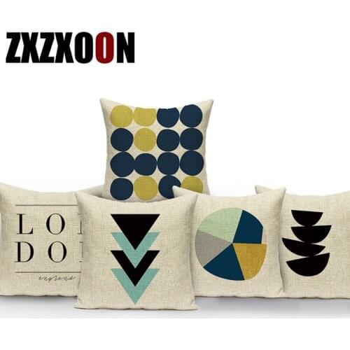 Decorative Throw Pillows Case Black White Letter Never Give Up Polyester Cushion Cover for Sofa Home Living Room Pillowcase