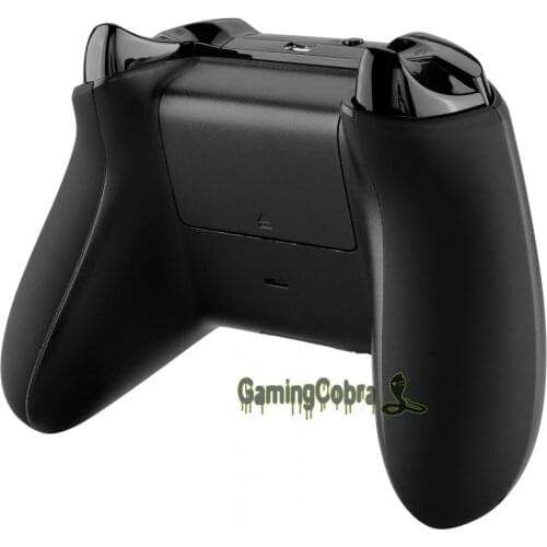 EXtremeRate Soft Touch Black Side Rails Panel Replacement Part for Xbox One S / Xbox One X Game Controller