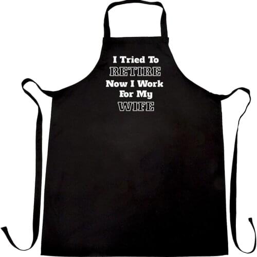 Novelty Retire Apron brother father hubby retirement gift anniversary Christmas new Year grandfather husbands birthday present