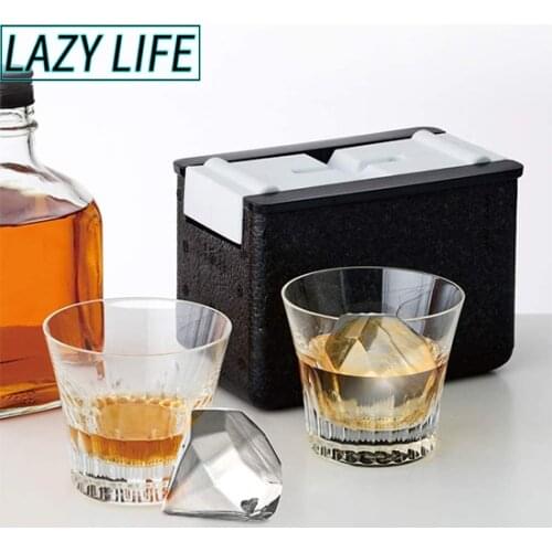 Crystal Clear Ice Ball Maker - Spherical Whiskey Tray Mould Maker Food grade silica gel- Bubble-Free 2-Cavity Clear Ice Ball