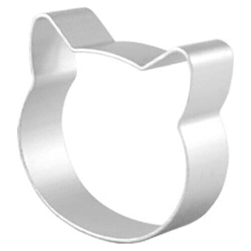 Stainless Steel Cake Mold Cat Head Shaped Fondant Cookie Cutter Cake Decorating DIY Chocolates Tarts Breads Baking Kitchen Tool