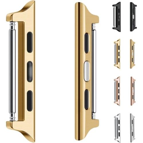 20mm 22mm Metal Strap Adapter Watchband Clasp Connector for Apple Watch Series 6/SE/5/4/3/2 44mm 40mm 42mm 38mm Band Buckle