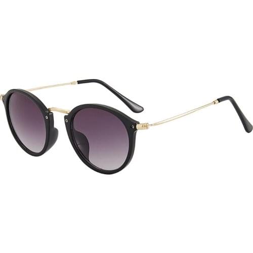 Metal Round Sunglasses for Men Women Classic Luxury Brand Lady Sun Glasses Fashion Female Oculos De Sol Gafas Lunettes De Soleil