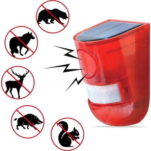 Outdoor Solar Security Lights Solar Alarm Lamp IP65 Waterproof PIR LED Motion Sensor Flashin Wall Mounted stake outdoor lights