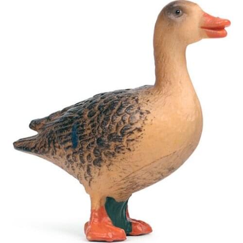 New Collection Simulation static animal standing duck toy model children cognitive solid toy poultry standing duck decoration