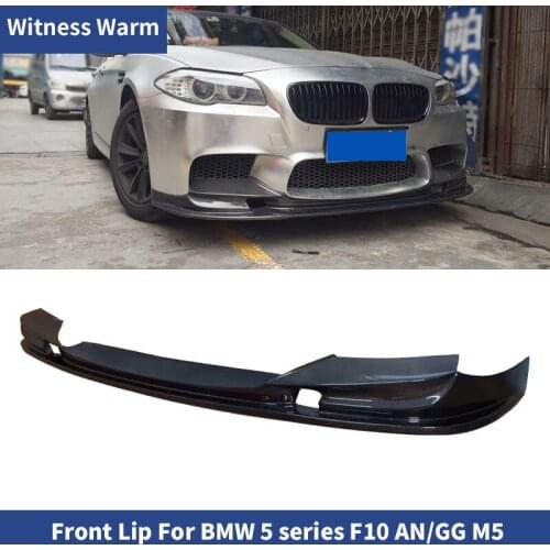 Carbon Fiber Front Bumper Lip For BMW F10 AN M5 bumper 2011 - 2016 Front Bumper Lip Splitters
