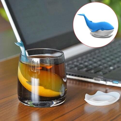 Cute Whale Design Silicone Tea Infuser Leaf Strainer Filter Diffuser Drink Tool Tea Infuser Leaf Strainer Filter Diffuser Drink