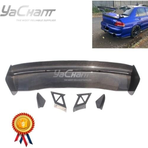 Carbon Fiber 1400mm Rear Trunk Spoiler Fit For 2001-2007 Lancer Evolution 7-9 VOL VTX Type5V Style GT Wing