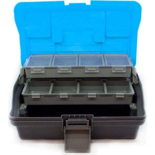 Waterproof 3 Layer Fishing Tackle Box Fly Fishing Storage Case Portable Fishing Gear Strong Corrosion Resistant Storage Box