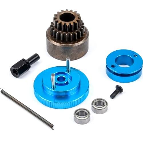 1set Complete Flywheel Clutch bell 14T & Shoes Spring Ball Bearings 5x10x4mm Nitro Engine Parts For HSP 1/10 Buggy Truck Truggy