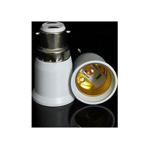 1Pcs B22 to E27 Fireproof Material lamp Holder Converter Socket light Bulb Base type Adapter