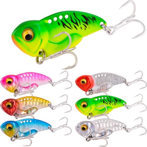 1Pcs Metal VIB Fishing Lure 5g 7g 10g 12g 14g Crankbaits Sinking Vibration Winter Spoon Spinner Sinking Bait Fishing Tackle