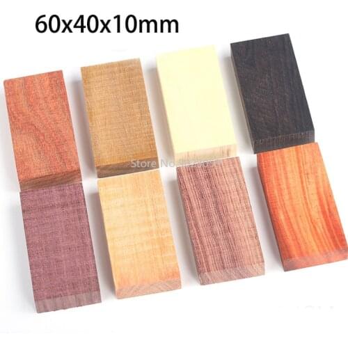 15 Kinds DIY Handmade Wood Material Wood Material for DIY Wooden Pendant / DIY Wooden Handicraft Material 60x40x10mm